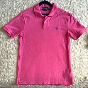 Boy’s Polo Shirt in pink. Size M 10-12 . No rips or stains. Purchased from Macys